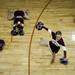 The Dexter Varsity Dance Team stretches and practices routines before the game against Ypsilanti High School on Friday, Feb. 15. Daniel Brenner I AnnArbor.com